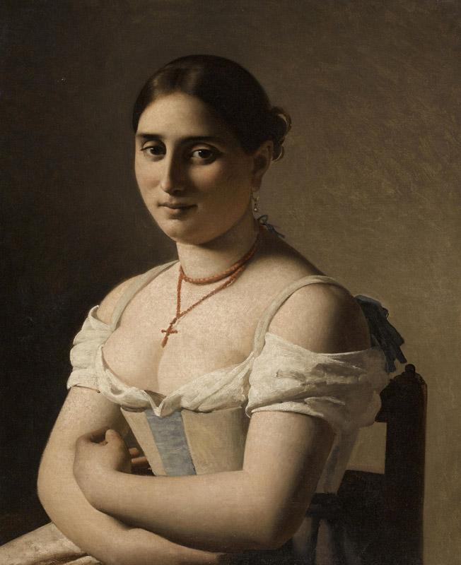A portrait of a young woman