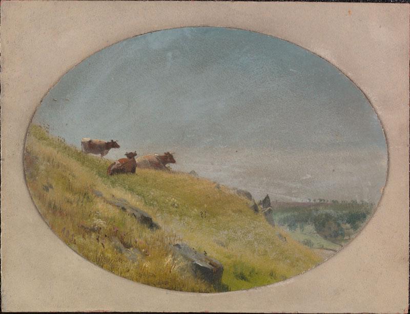 Aaron Draper Shattuck--Landscape with Cows