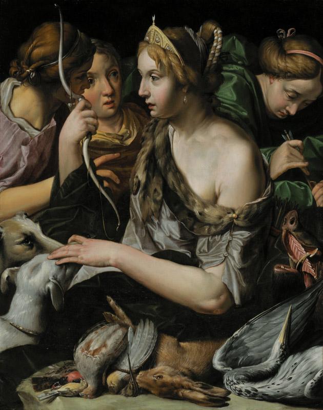 Abraham Janssens - Diana and Her Companions with Trophies of the Hunt, 1609 - 1612