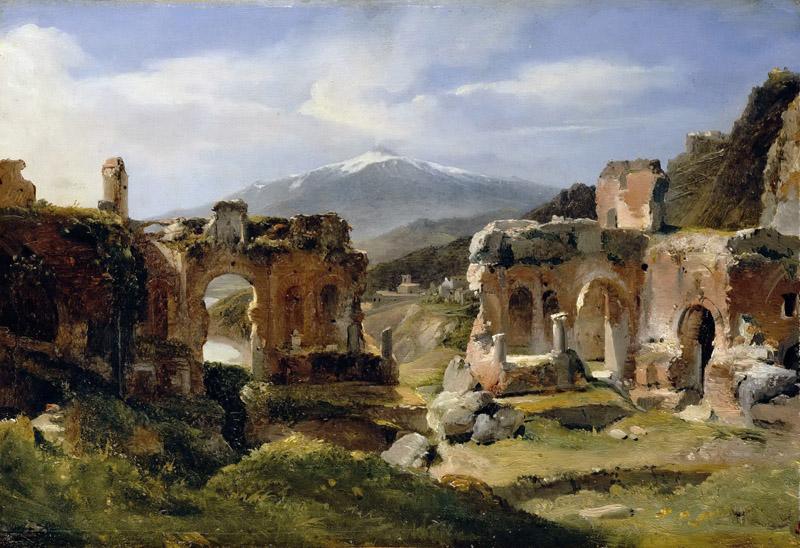 Achille Etna Michallon -- Ruins of the theater