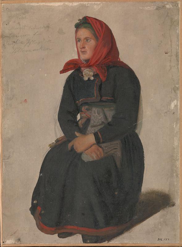 Adolph Tidemand - Peasant Woman from Telemark