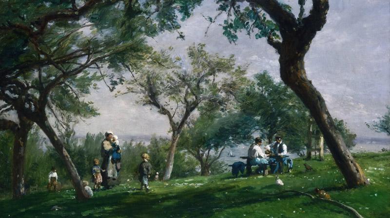 Adolphe-Felix Cals, French, 1810-1880 -- The Farm at Saint Simon, Honfleur