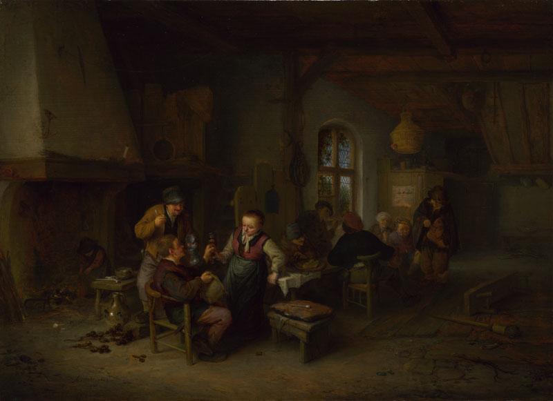 Adriaen van Ostade - The Interior of an Inn