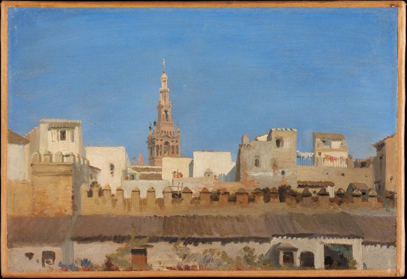 Adrien Dauzats--The Giralda, Seville