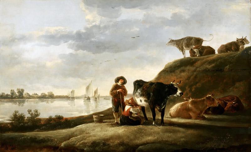 Aelbert Cuyp - Cattle by a River