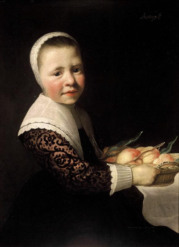 Aelbert Cuyp - Portrait of a Girl with Peaches