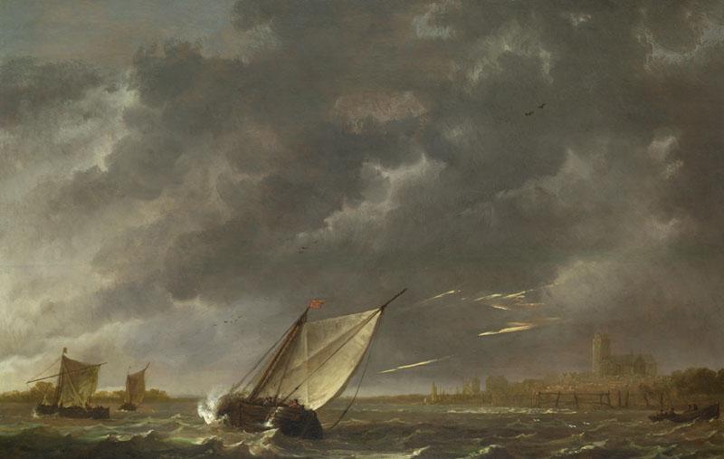 Aelbert Cuyp - The Maas at Dordrecht in a Storm