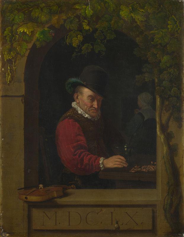 After Frans van Mieris the Elder - An Old Fiddler