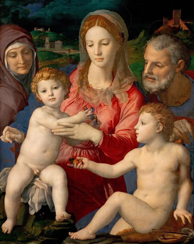 Agnolo Bronzino (1503-1572) -- Holy Family with Saints Anne