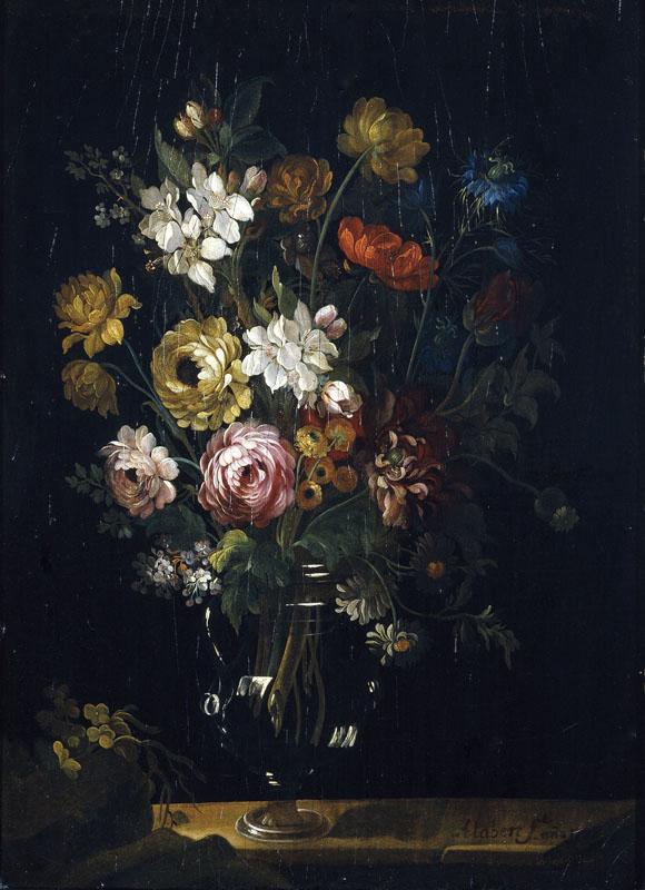 Alabert, Santiago-Florero con rosas y flor de almendro-42 cm x 30 cm