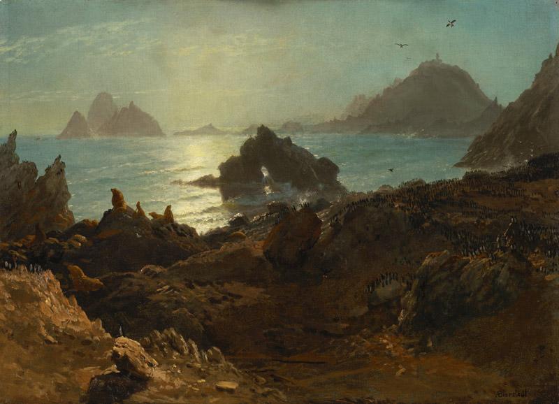 Albert Bierstadt - Farallon Islands, Pacific Ocean, California, 1872