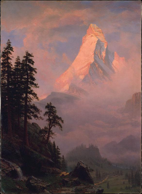 Albert Bierstadt--Sunrise on the Matterhorn