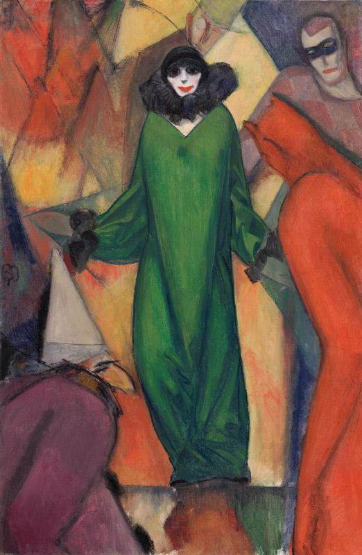 Albert Bloch - The Green Domino, 1913