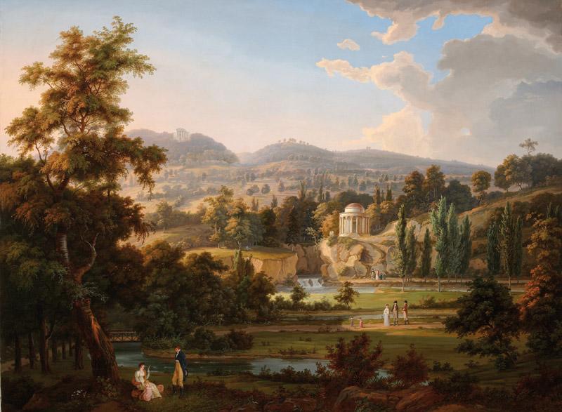 Albert Christoph Dies - The Temple of Leopoldine with Lake, 1807