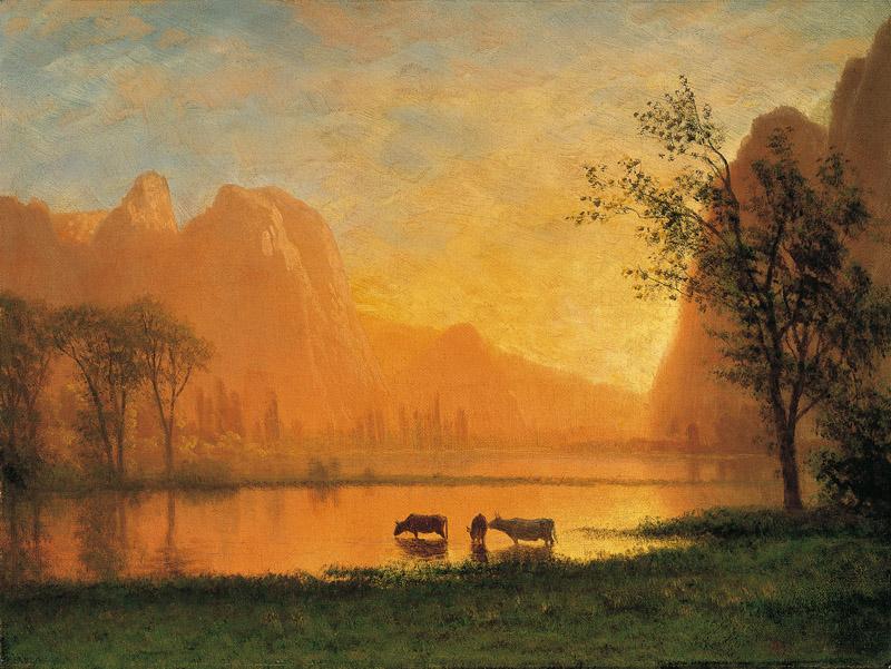 Albert Bierstadt - Sundown at Yosemite