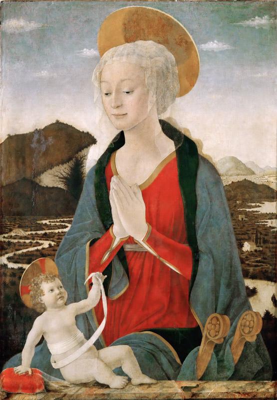 Alessio Baldovinetti (c.1425-1499) -- Madonna and Child