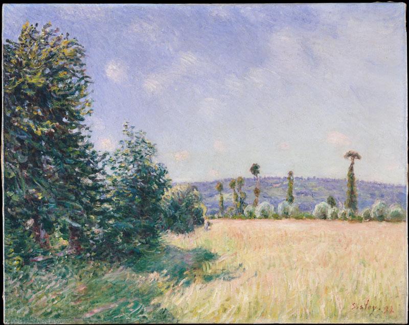 Alfred Sisley--Sahurs Meadows in Morning Sun