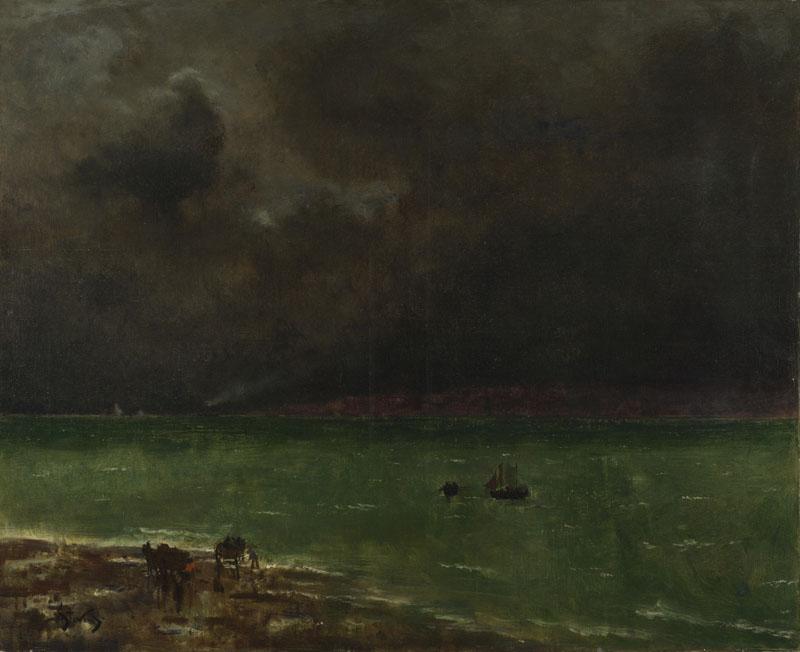 Alfred Stevens - Storm at Honfleur