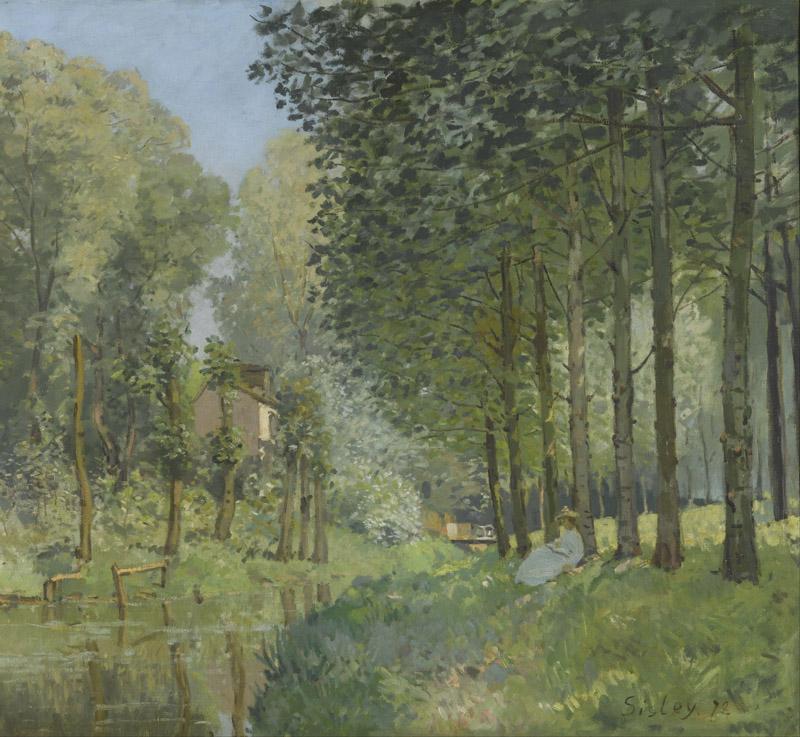 Alfred Sisley - Rest along the Stream