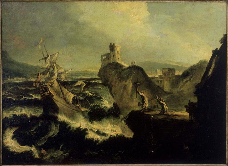 Allesandro Magnasco (1667 - 1749) (Italian)-The Shipwreck
