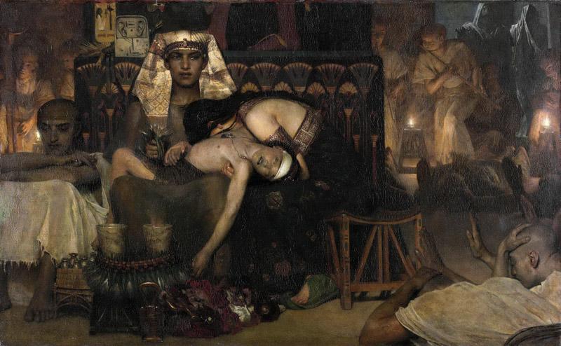 Alma Tadema, Lawrence -- De dood van de eerstgeborene van de Farao, 1872