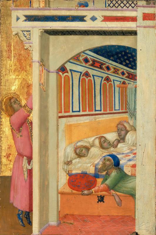 Ambrogio Lorenzetti -- Charity of Saint Nicolas