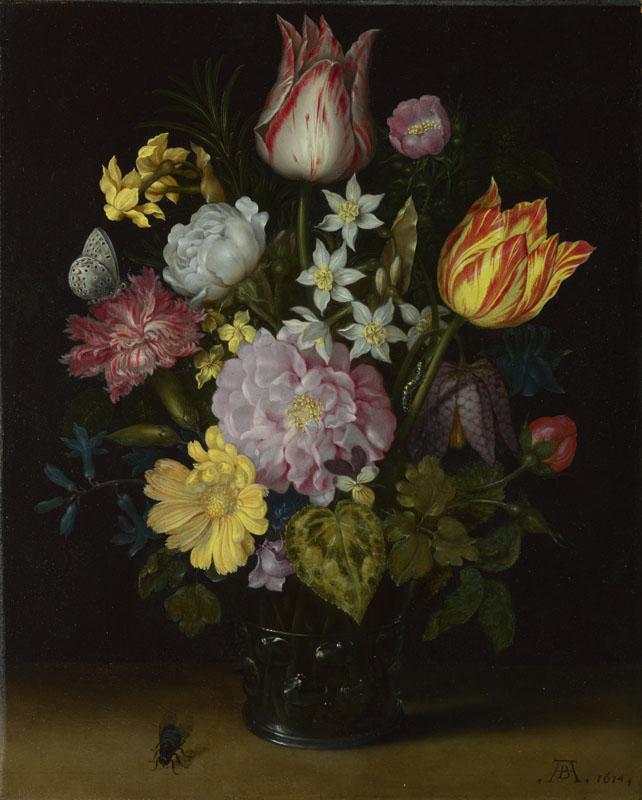 Ambrosius Bosschaert the Elder - Flowers in a Glass Vase