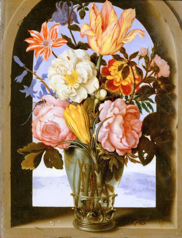 Ambrosius Bosschaert(1609-1645) -- Bouquet of Flowers