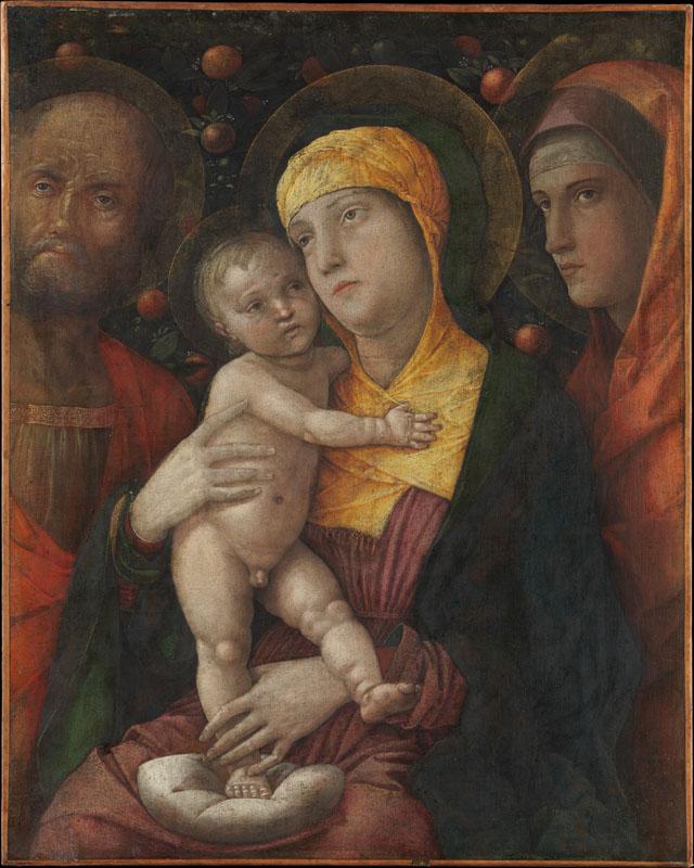 Andrea Mantegna--The Holy Family with Saint Mary Magdalen