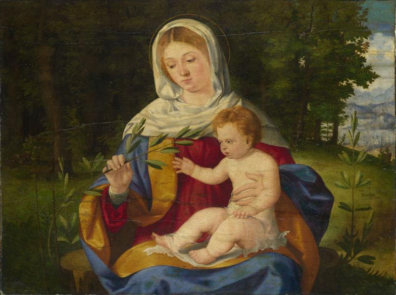 Andrea Previtali - The Virgin and Child with a Shoot of Olive