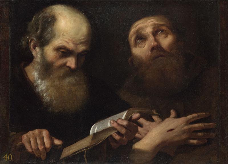 Andrea Sacchi - Saints Anthony Abbot and Francis of Assisi