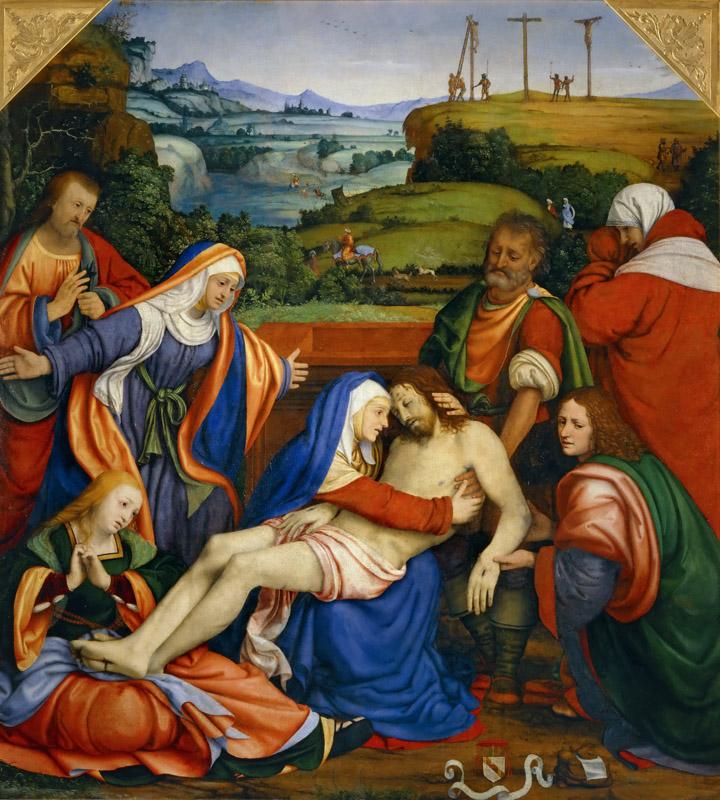 Andrea Solario -- Lamentation over the Dead Christ