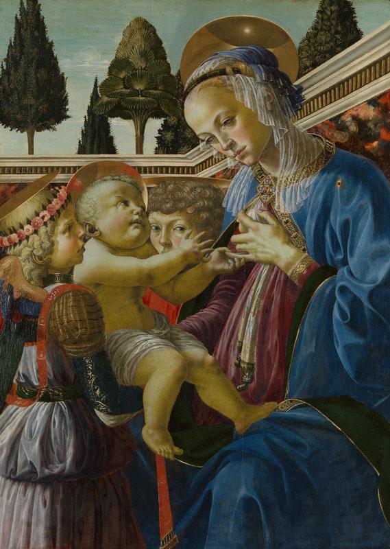 Andrea del Verrocchio - The Virgin and Child with Two Angels