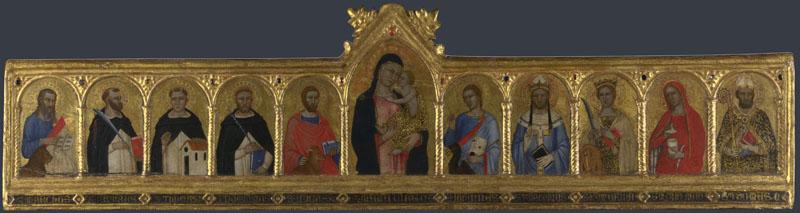 Andrea di Bonaiuto da Firenze - The Virgin and Child with Ten Saints