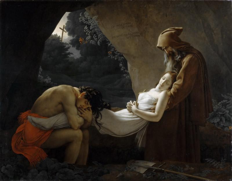 Anne-Louis Girodet de Roucy-Trioson -- Entombment of Atala