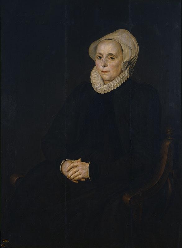 Anonimo (Circulo de Pickenoy, Nicolaes Eliasz.)-Dama holandesa-121 cm x 91 cm