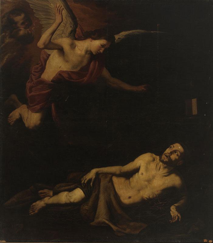 Anonimo (Copia Ribera, Jose de)-San Francisco de Asis en la zarza-213 cm x 86 cm