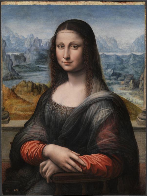 Anonimo (Taller de Leonardo da Vinci)-La Gioconda o Mona Lisa-76,3 cm x 57 cm