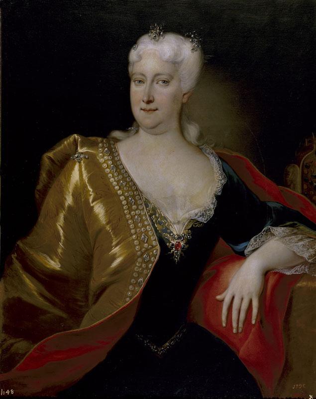Anonimo-La emperatriz Isabel Cristina de Brunswick-96 cm x 76 cm