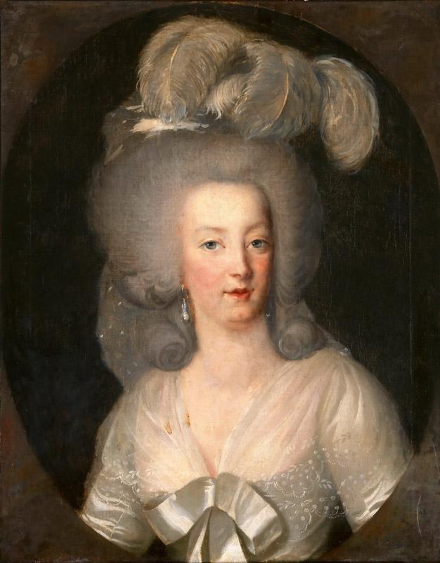 Anonymous French painter -- Portrait of Marie Antoinette