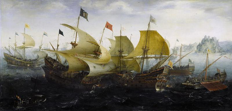 Anthonisz., Aert -- Slag bij Cadix, 1608