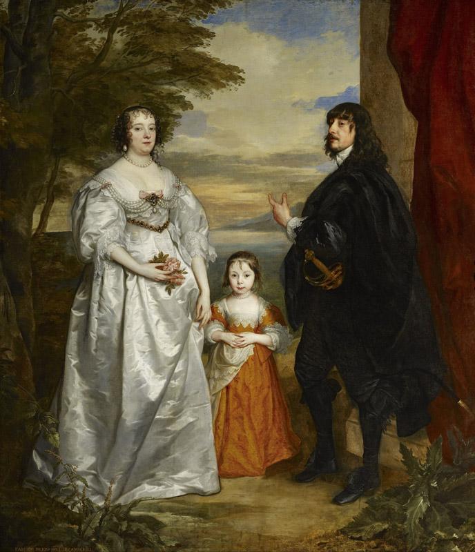 Anthony Van Dyck - James, Seventh Earl of Derby, His Lady and Child, 1632-1641