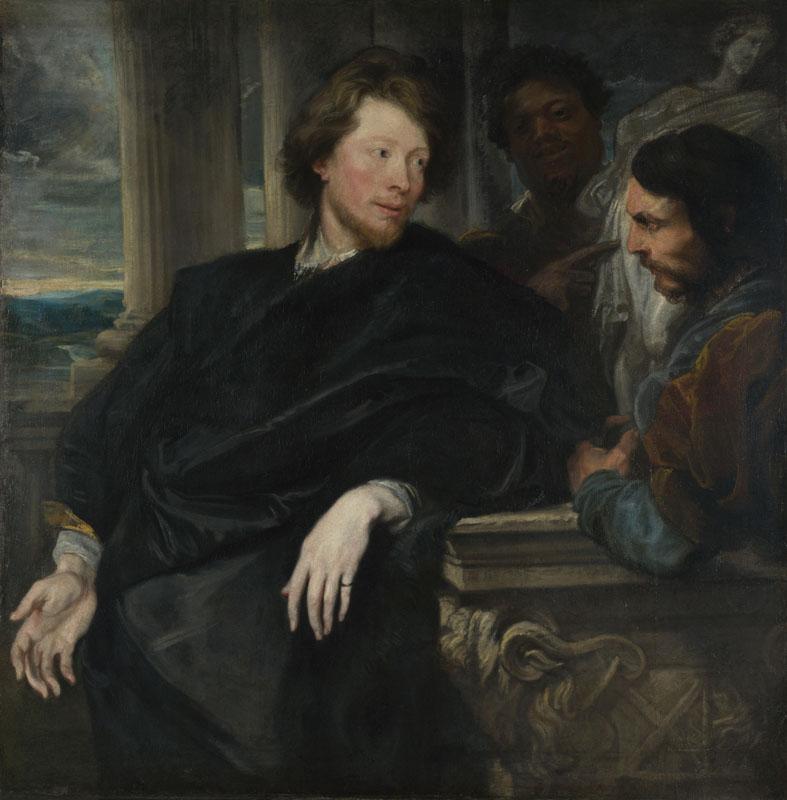 Anthony van Dyck - Portrait of George Gage with Two Attendants