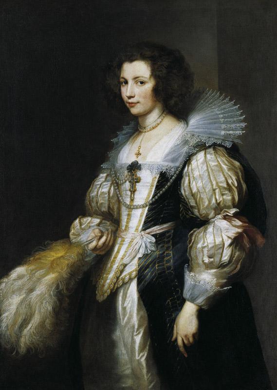 Anthony van Dyck - Portrait of Maria de Tassis, c. 1629-1630