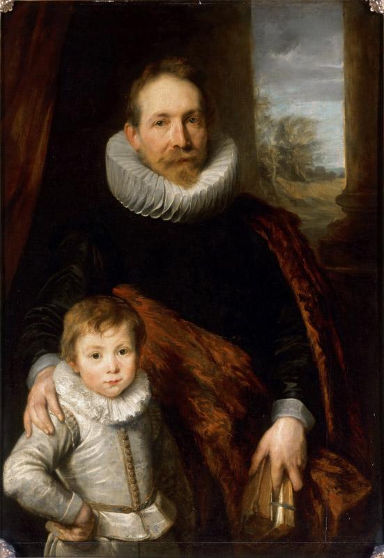 Anthony van Dyck -- Portrait of a father with his son, also called Portrait of Guillaume Richardot and his son