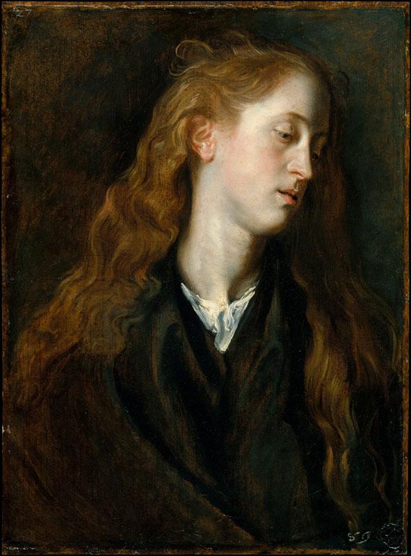 Anthony van Dyck--Study Head of a Young Woman
