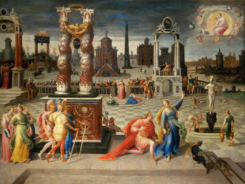 Antoine Caron (1521-1599) -- Augustus and the Tiburtine Sibyl
