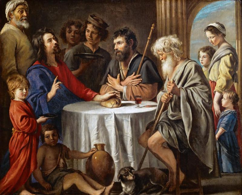 Antoine Le Nain (1588-1648), Louis Le Nain (1593-1648) or Mathieu Le Nain (1607-1677)-Supper at Emmaus