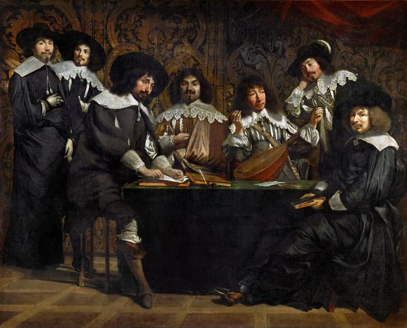 Antoine Le Nain (1588-1648), Louis Le Nain (1593-1648) or Mathieu Le Nain (1607-1677)-The Academy