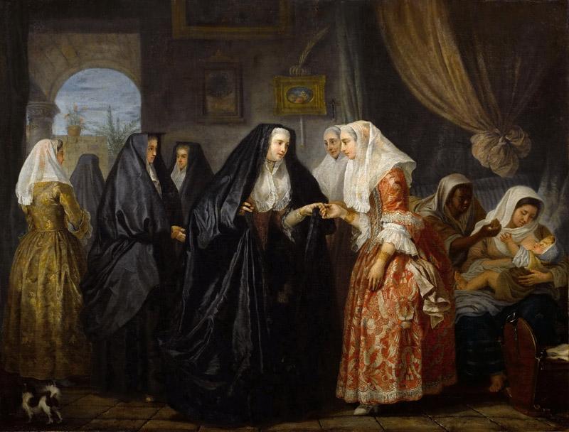 Antoine de Favray -- Maltese Women Paying a Visit